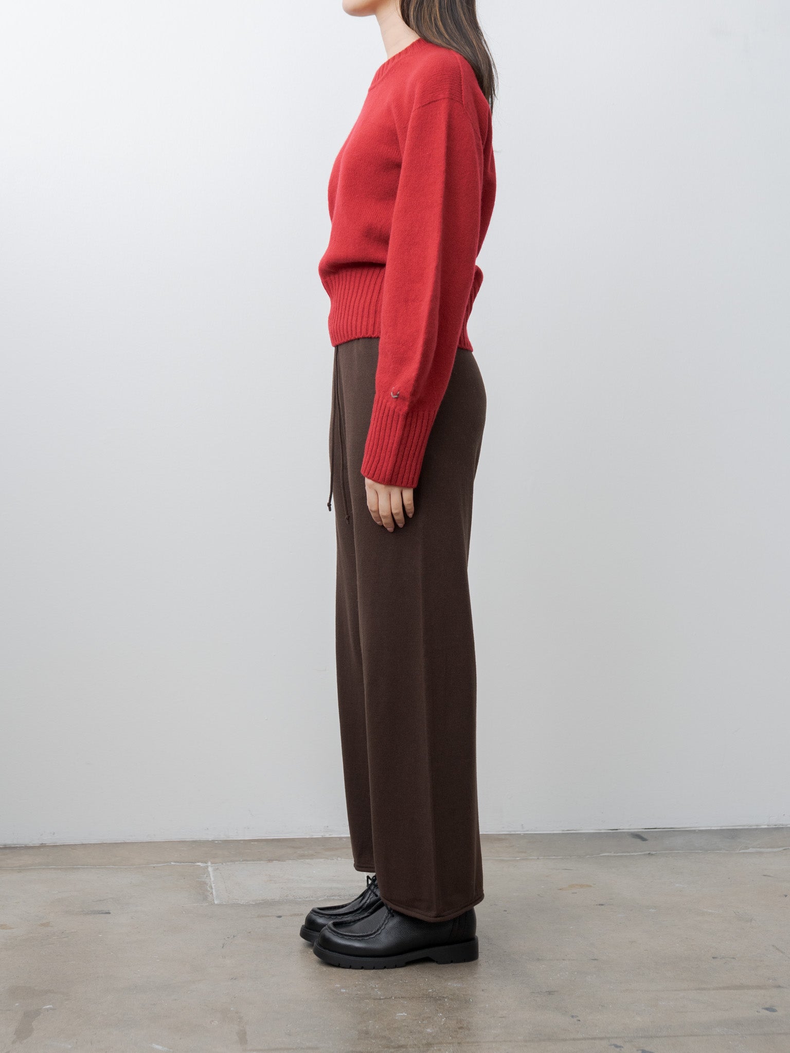 Namu Shop - Unfil Fine Lambswool Crewneck P/O - Red