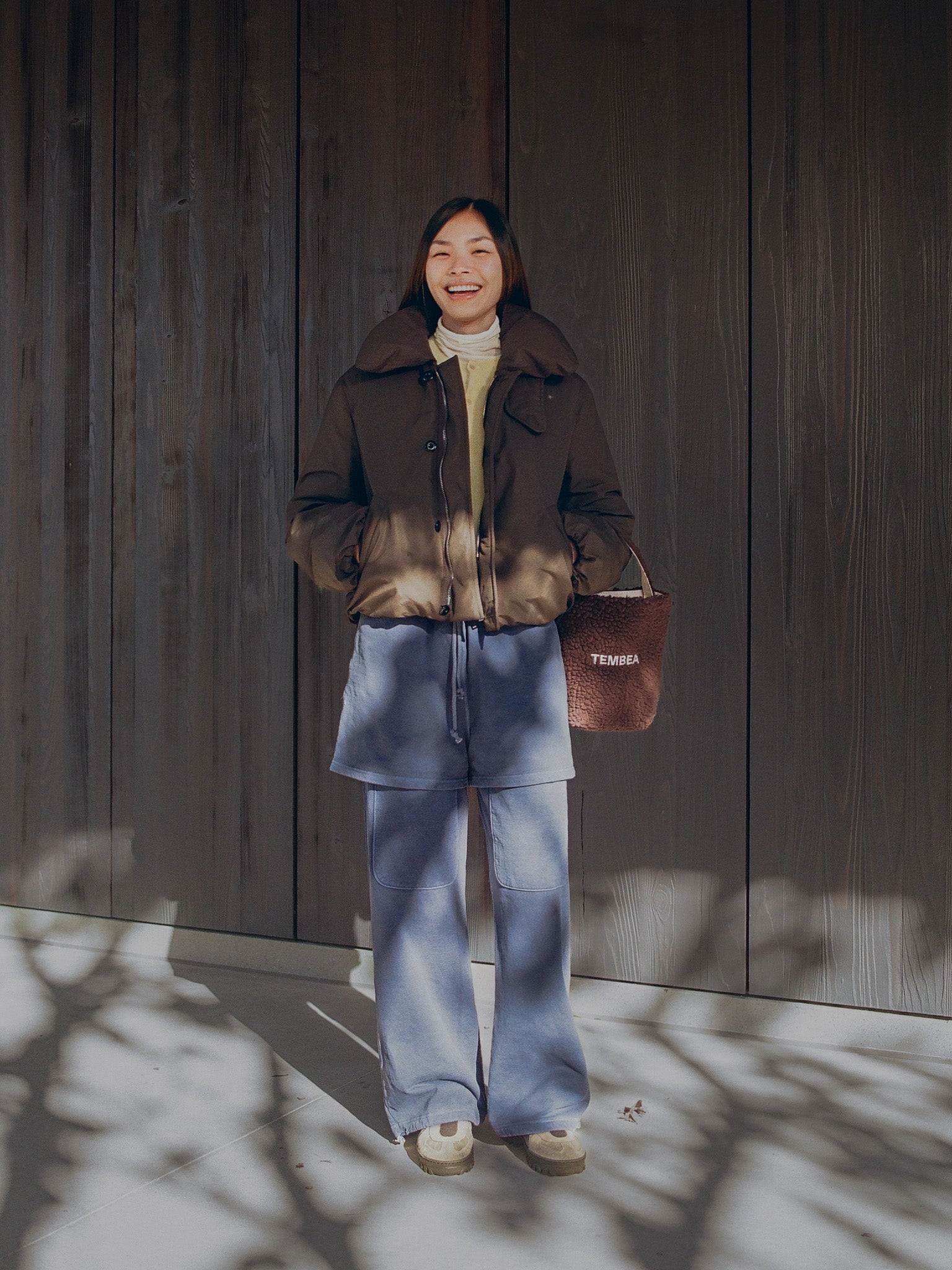 Namu Shop - Tembea Baguette Tote Mini - Brown
