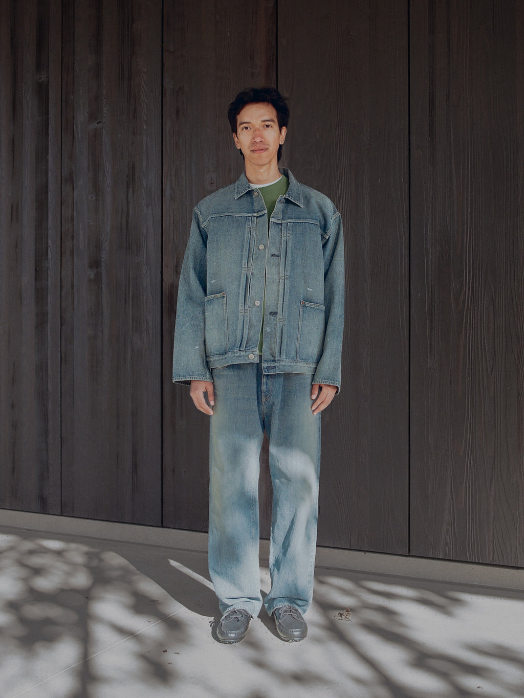 Namu Shop - Yoko Sakamoto Pleats Jacket - Fade Indigo