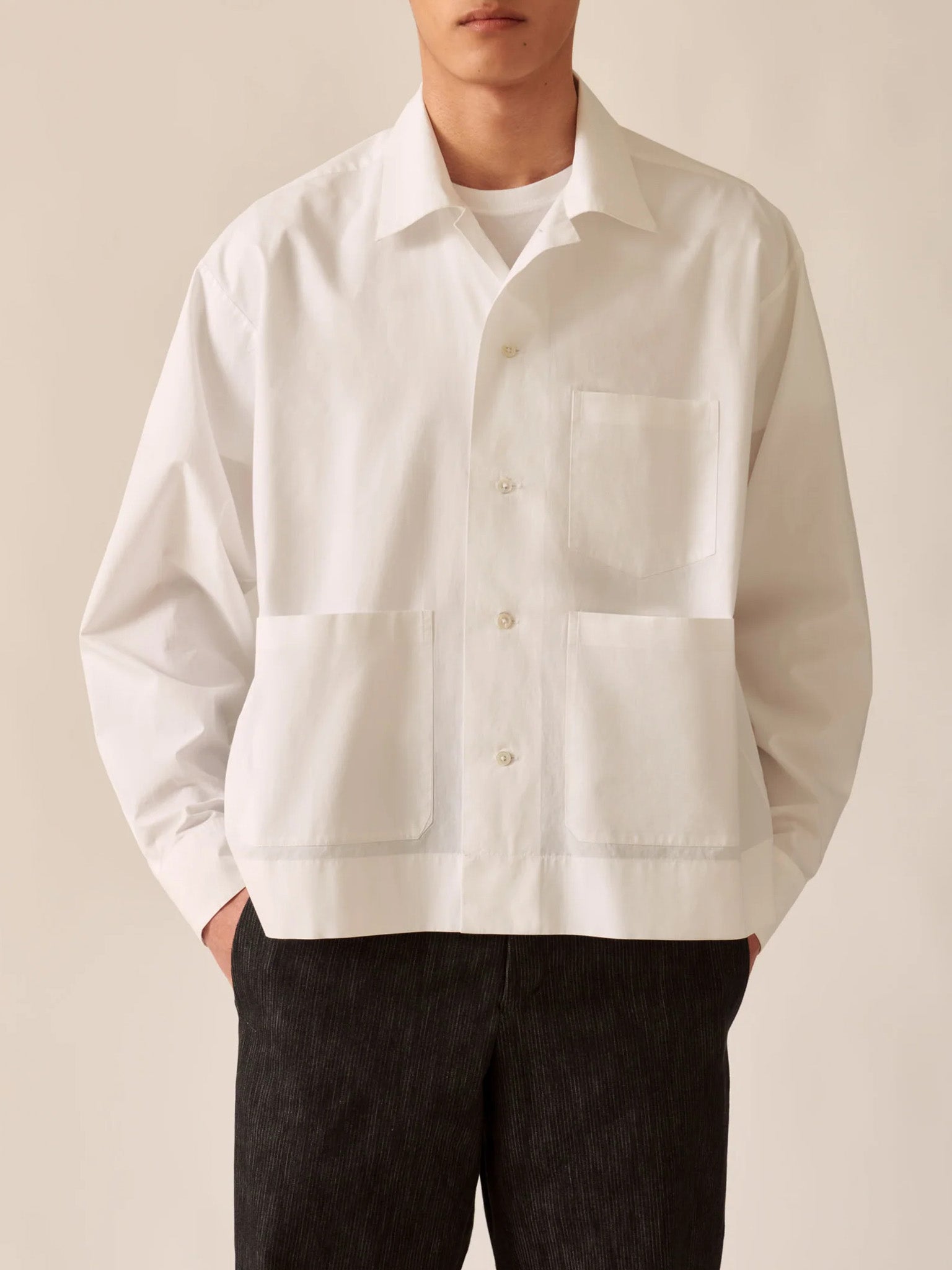 Namu Shop - Jan Machenhauer Frank Shirt - Indigo Cotton Poplin