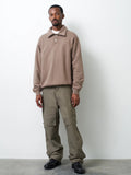 Namu Shop - paa LS Polo Sweatshirt Two - Rock