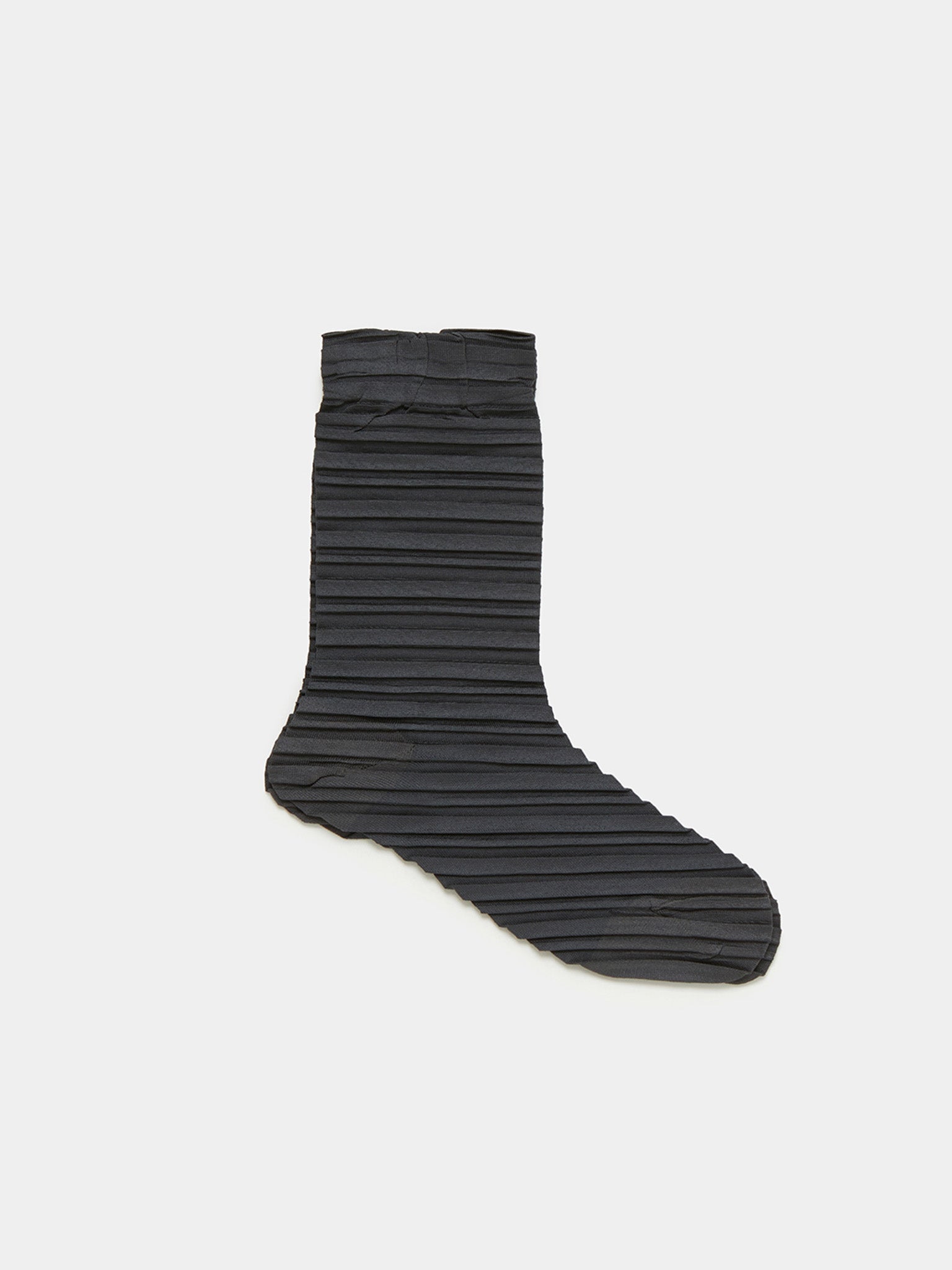 Namu Shop - Babaco Crushed Socks - Charcoal, Lime