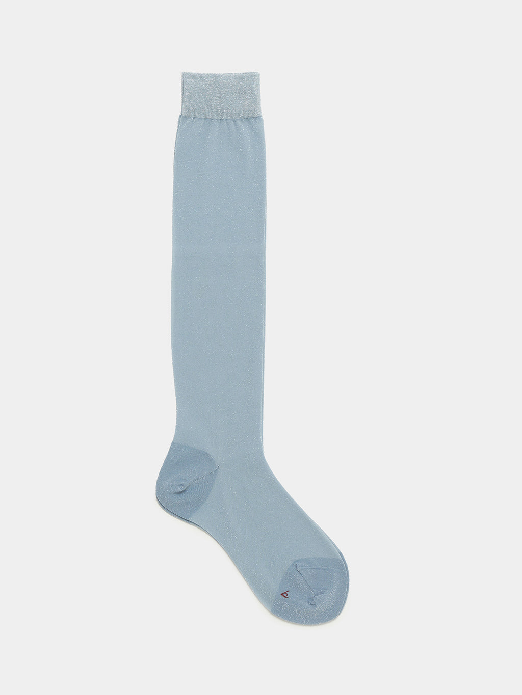 Namu Shop - Babaco Lurex Sheer High Socks - Light Blue
