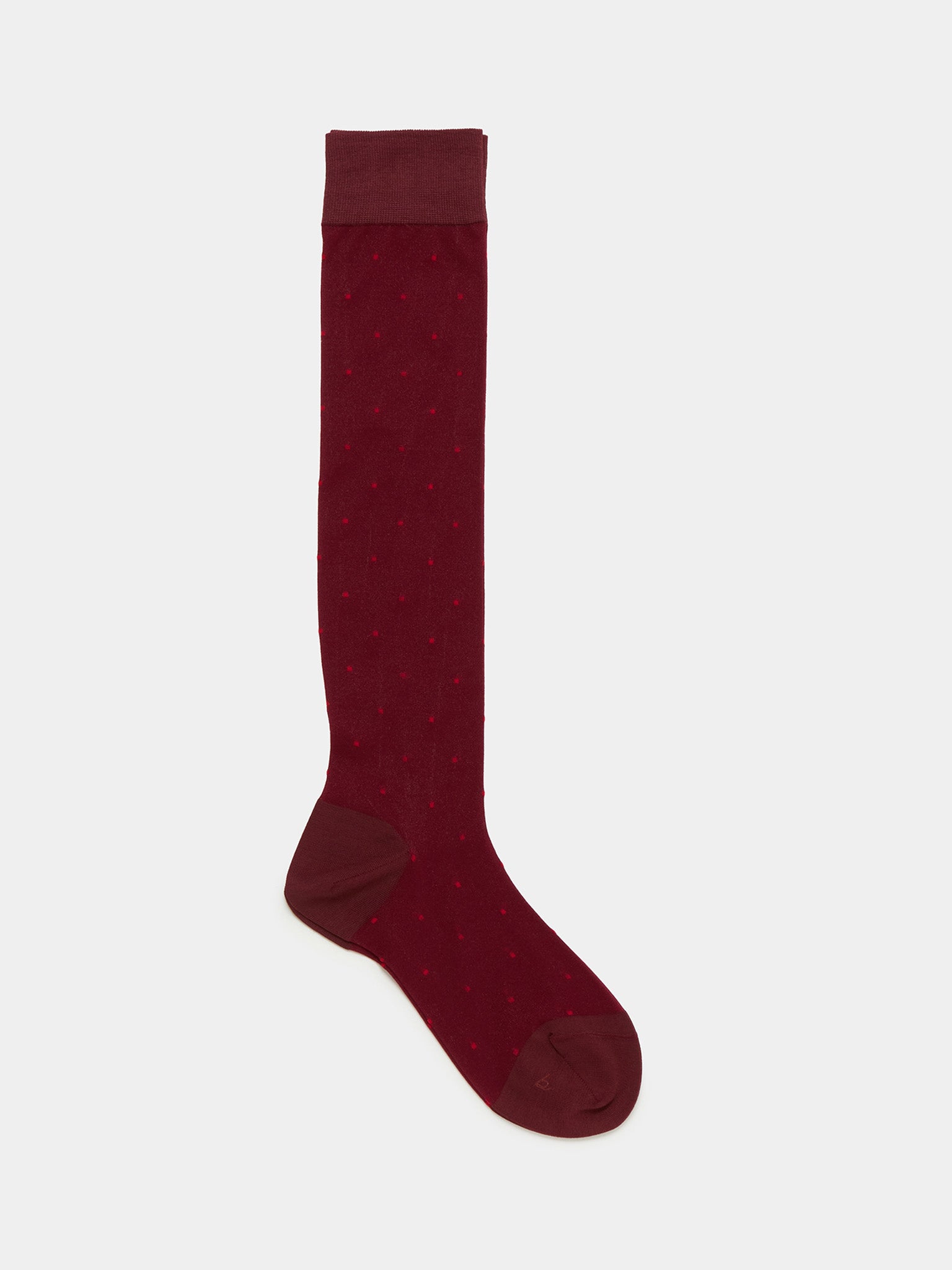 Namu Shop - Babaco Pin Dot Stocking - Black, Burgundy