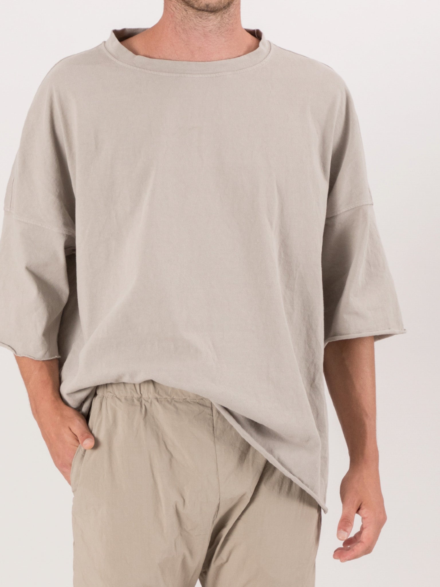 Namu Shop - Album di Famiglia Boxy Big T-Shirt HC - Stone