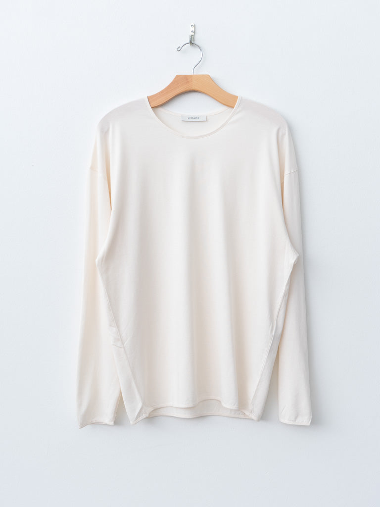 Namu Shop - Lemaire LS Relaxed Tee - Chalk