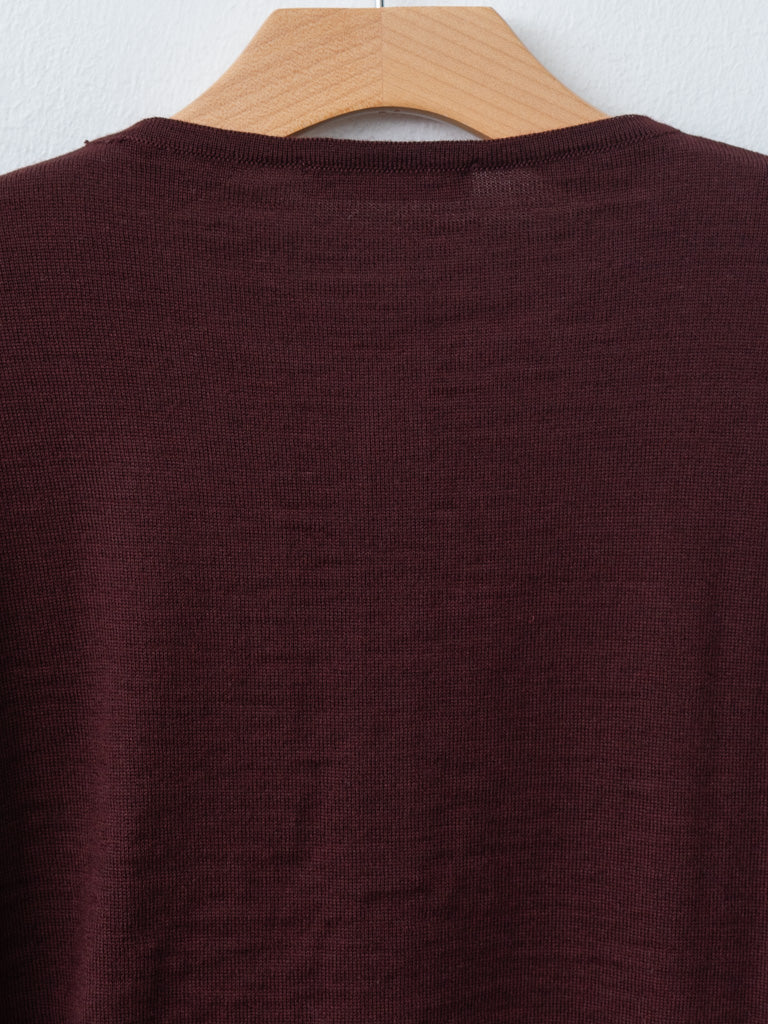Namu Shop - Lemaire Fitted Cardigan - Dark Plum