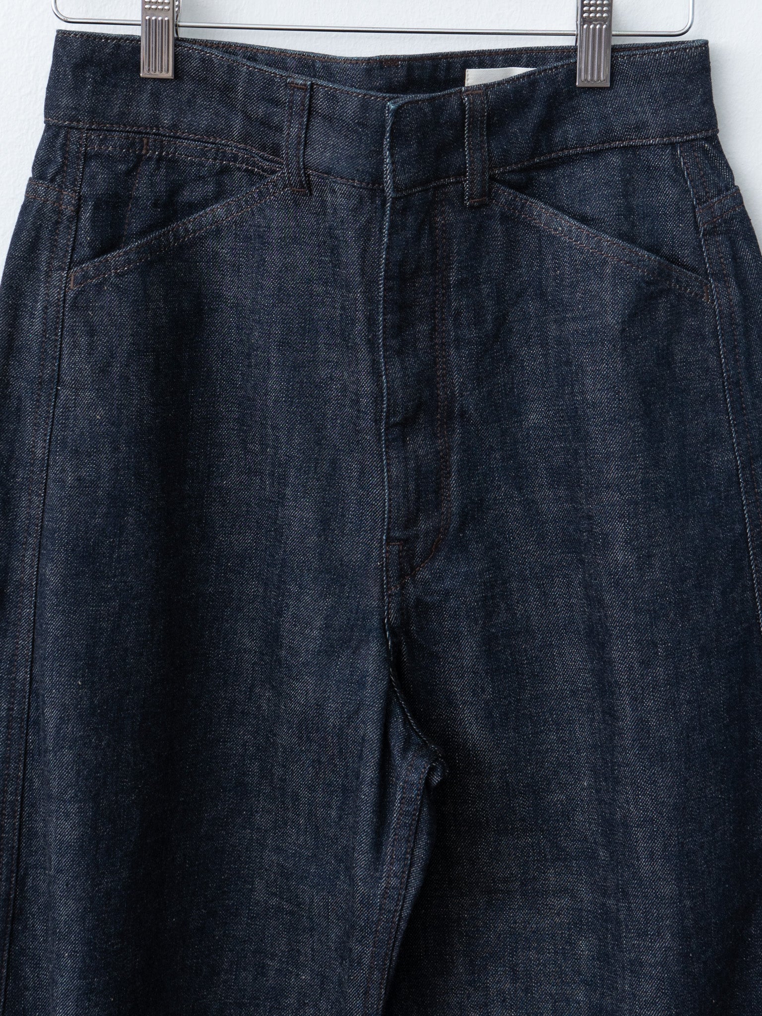 Namu Shop - Lemaire High Waisted Curved Pants - Denim Indigo