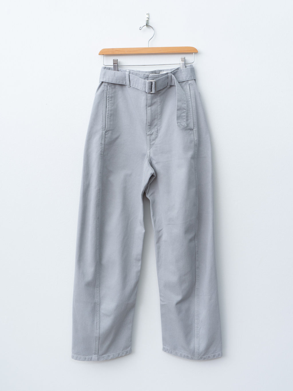 Namu Shop - Lemaire Twisted Belted Pants - Snowy Blue Grey