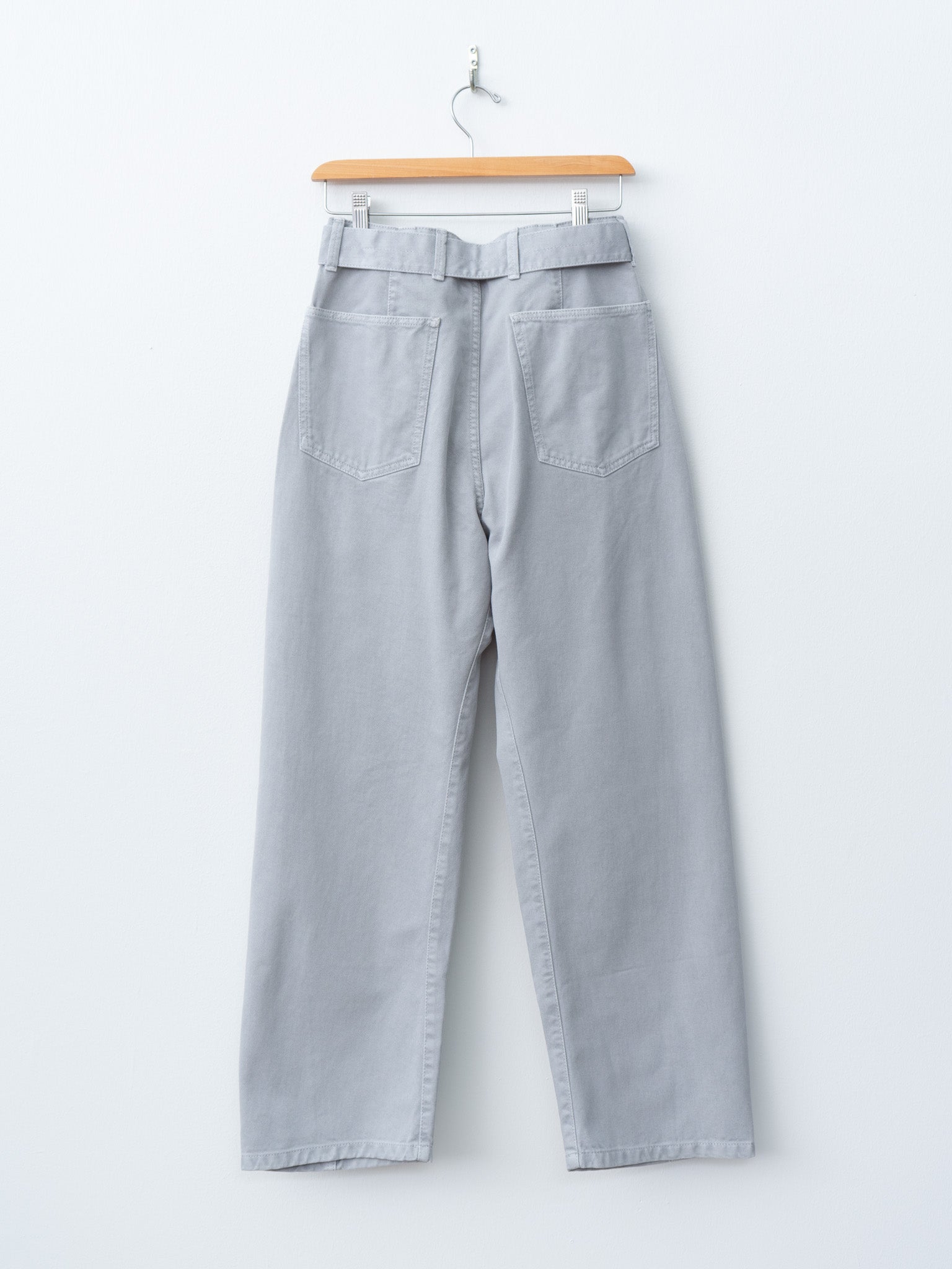 Namu Shop - Lemaire Twisted Belted Pants - Snowy Blue Grey