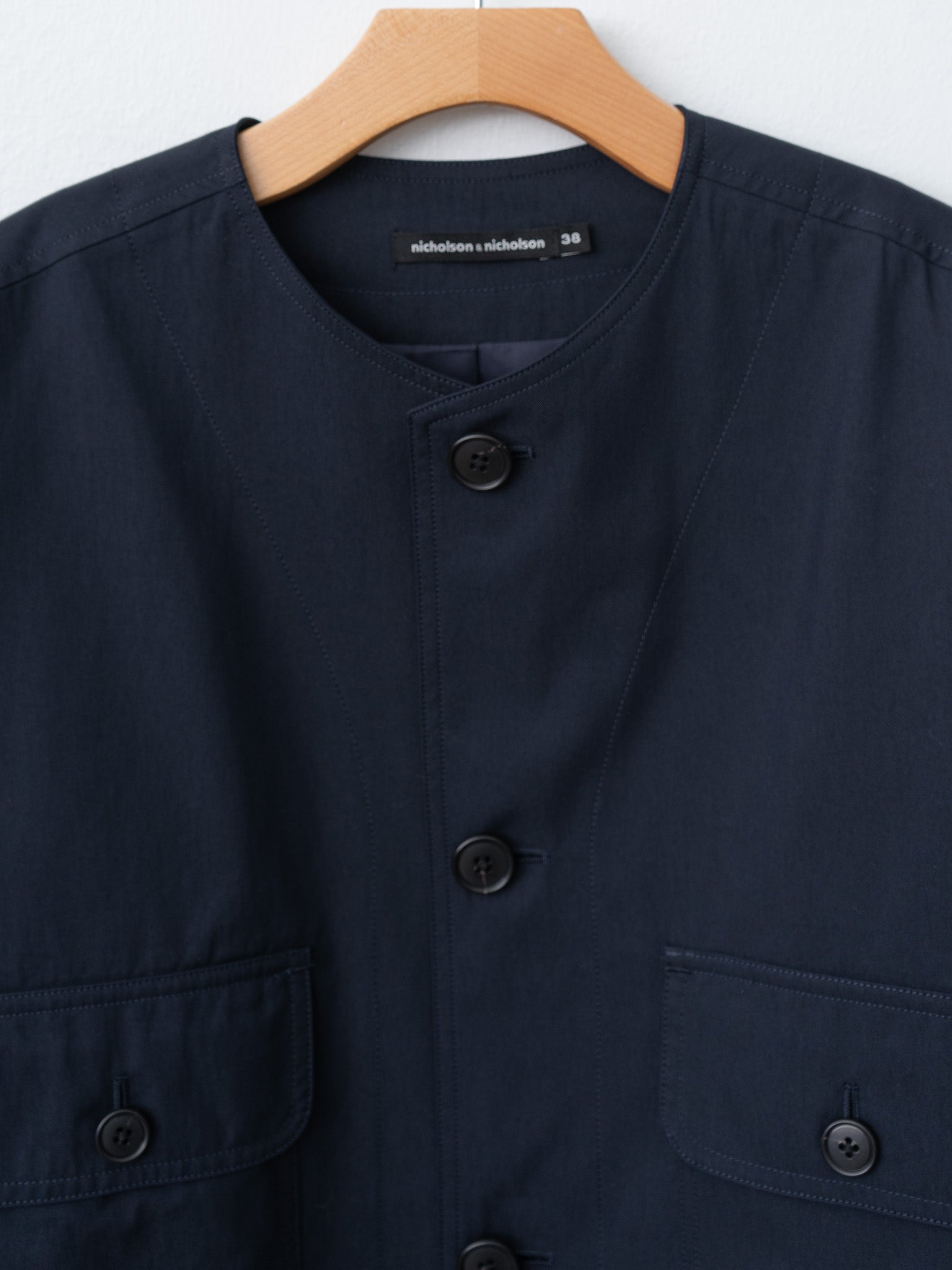 Namu Shop - Nicholson & Nicholson ROCKY-GABA Jacket - Navy