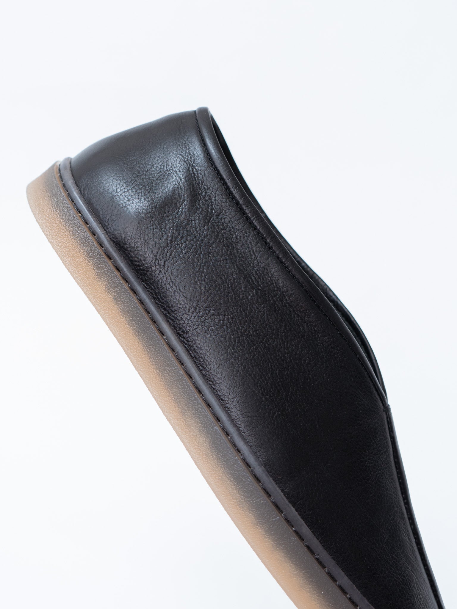 Namu Shop - Lemaire Linoleum Piped Sneakers - Black