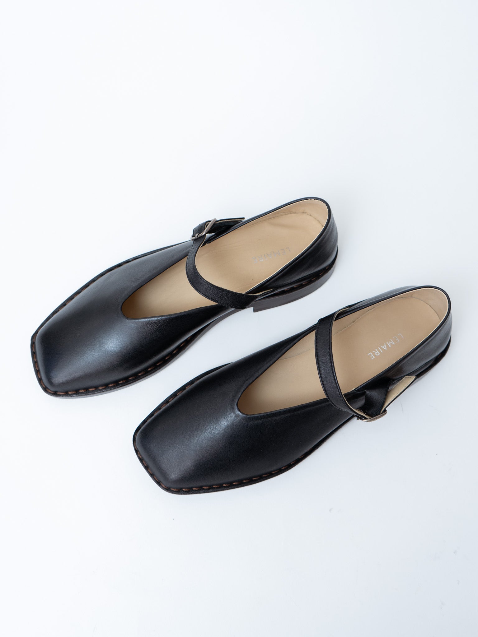 Namu Shop - Lemaire Ballerina Shoes - Black