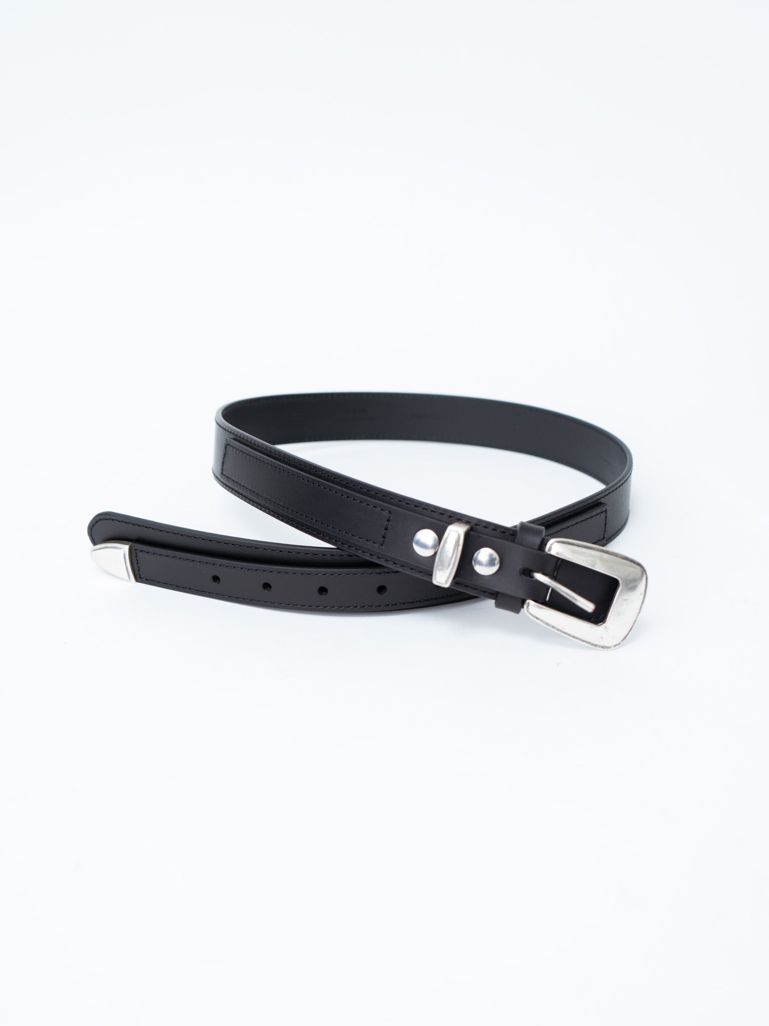 Namu Shop - Lemaire Minimal Western Belt - Black