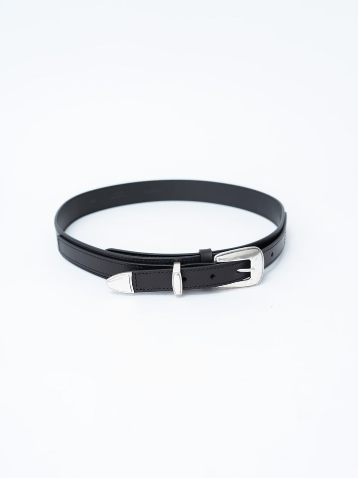 Namu Shop - Lemaire Minimal Western Belt - Black