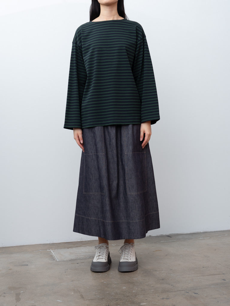 Namu Shop - Nicholson & Nicholson BETTY-DENIM Skirt - Indigo
