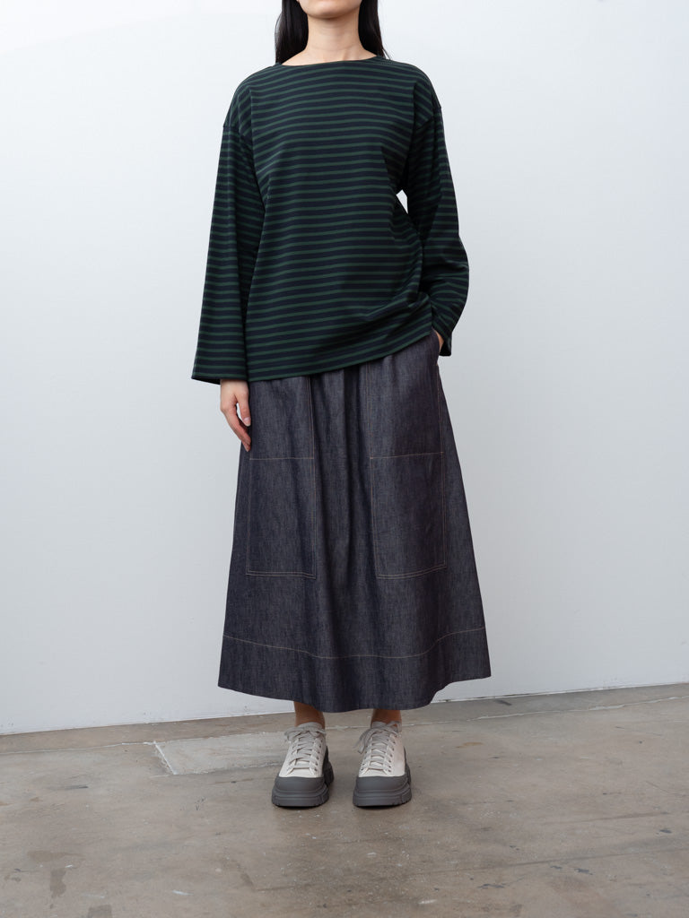 Namu Shop - Nicholson & Nicholson BETTY-DENIM Skirt - Indigo