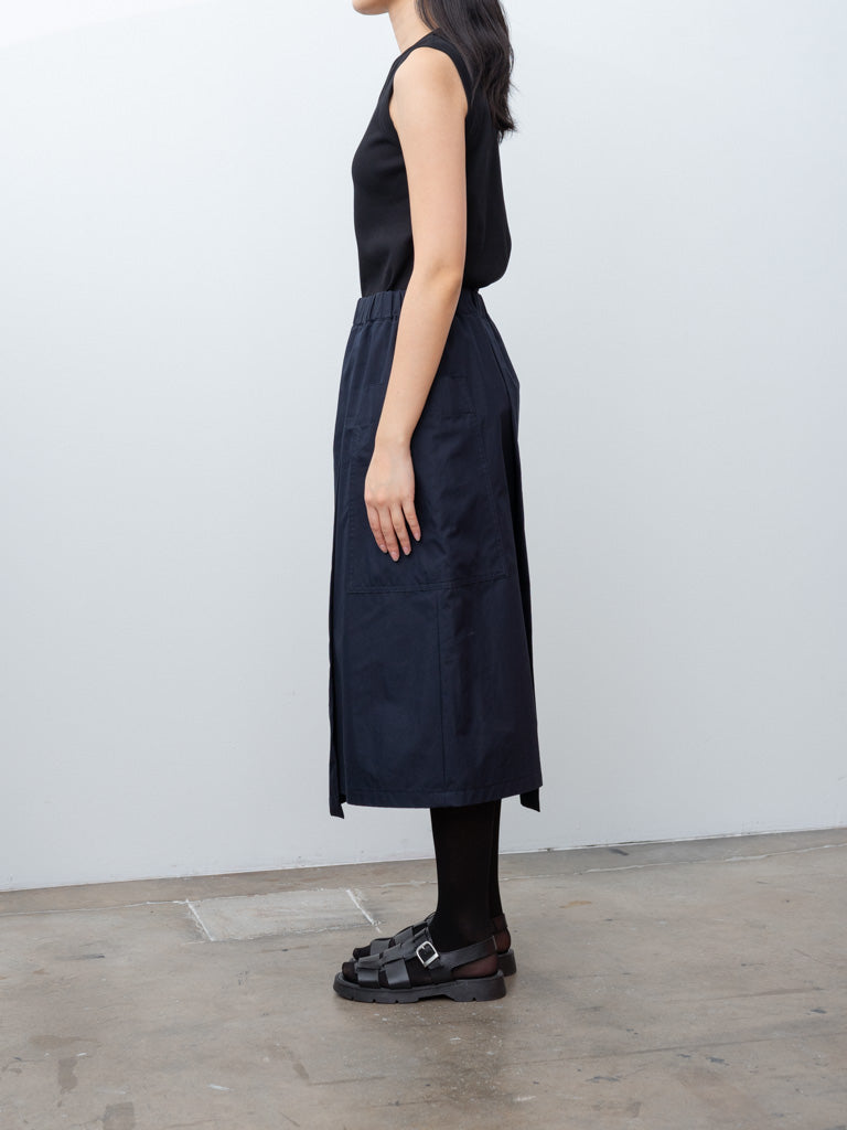 Namu Shop - Nicholson & Nicholson HEART-GABA Skirt - Navy
