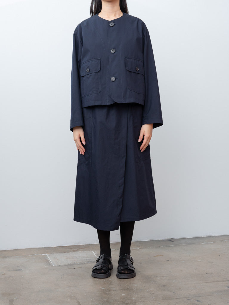 Namu Shop - Nicholson & Nicholson HEART-GABA Skirt - Navy