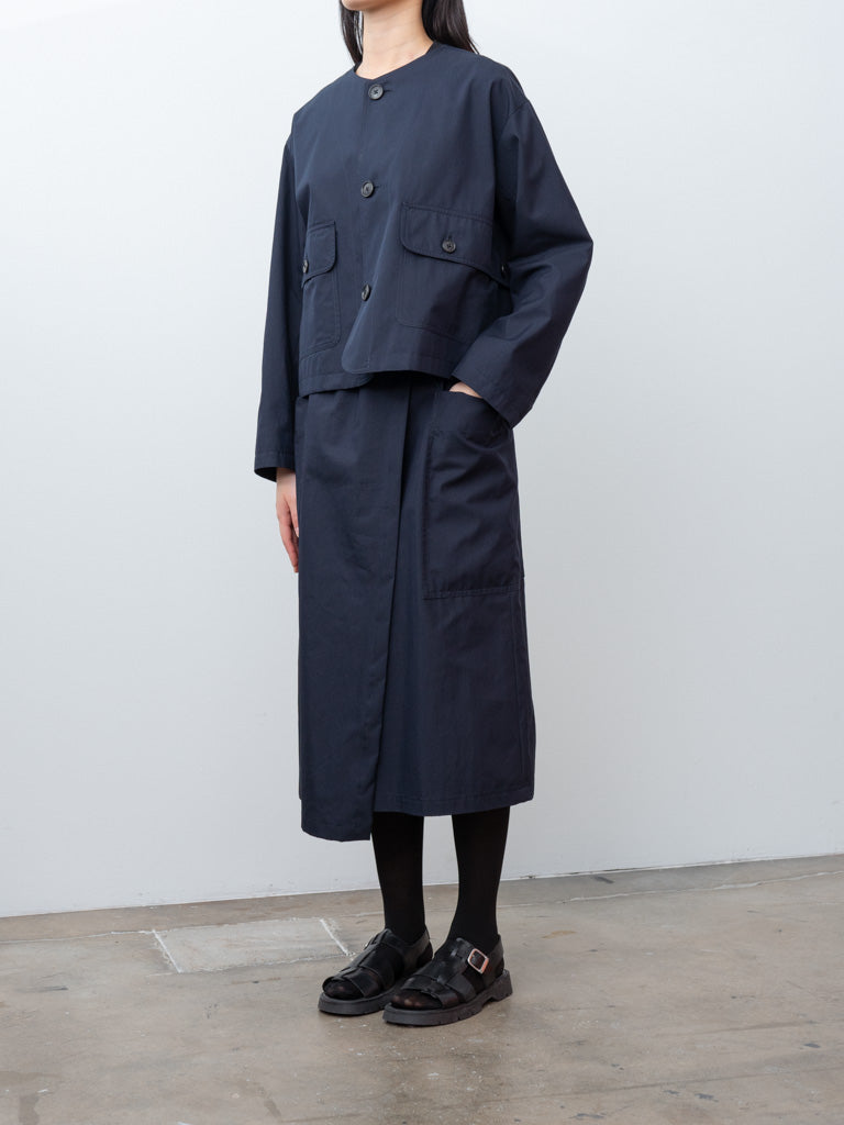Namu Shop - Nicholson & Nicholson ROCKY-GABA Jacket - Navy