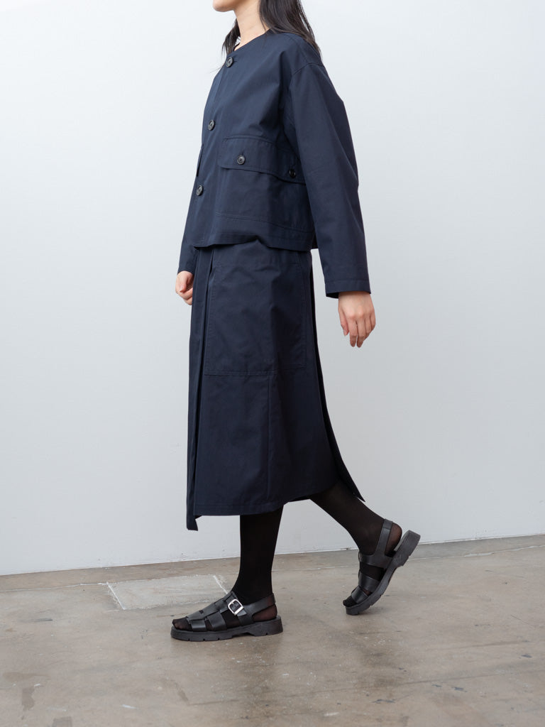 Namu Shop - Nicholson & Nicholson ROCKY-GABA Jacket - Navy