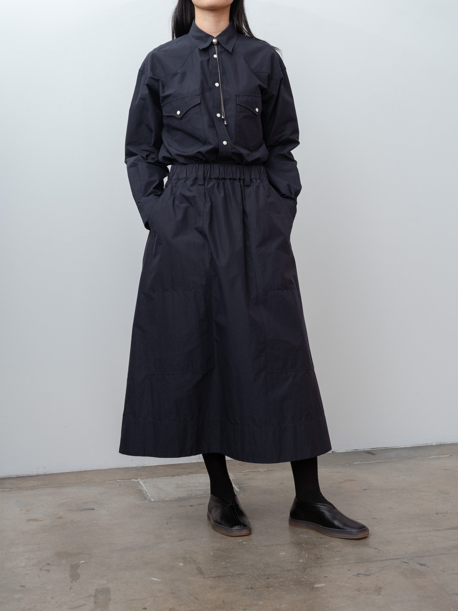 Namu Shop - Nicholson & Nicholson BETTY-W Skirt - Navy