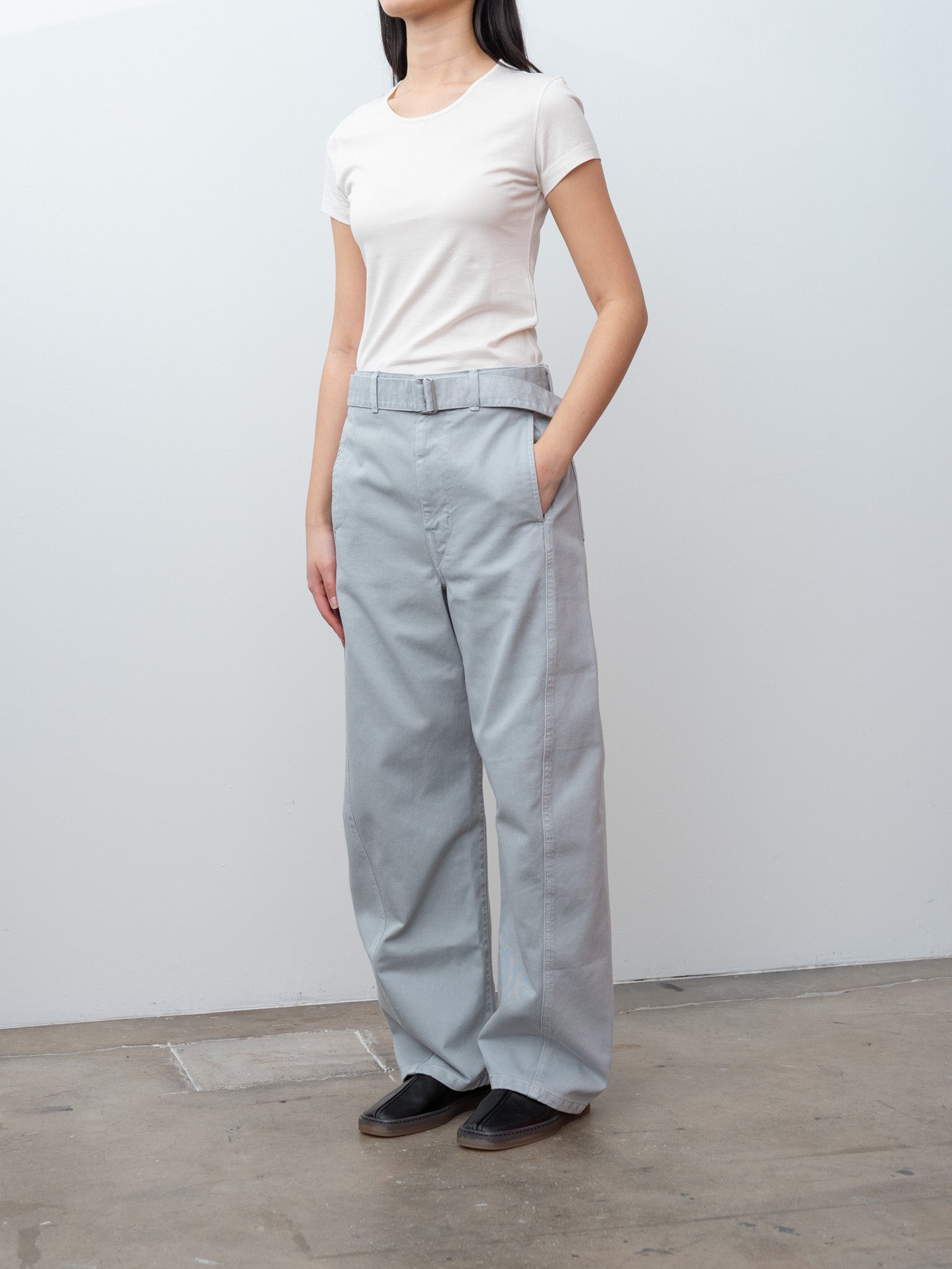 Namu Shop - Lemaire Fitted T-Shirt - Chalk