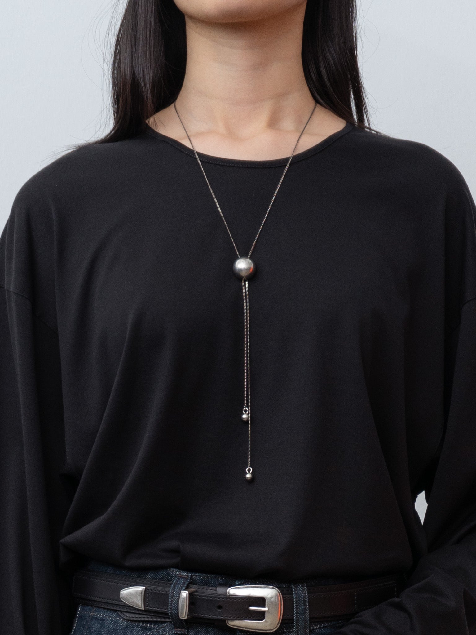 Namu Shop - Lemaire Rattle Bolo Tie - Silver