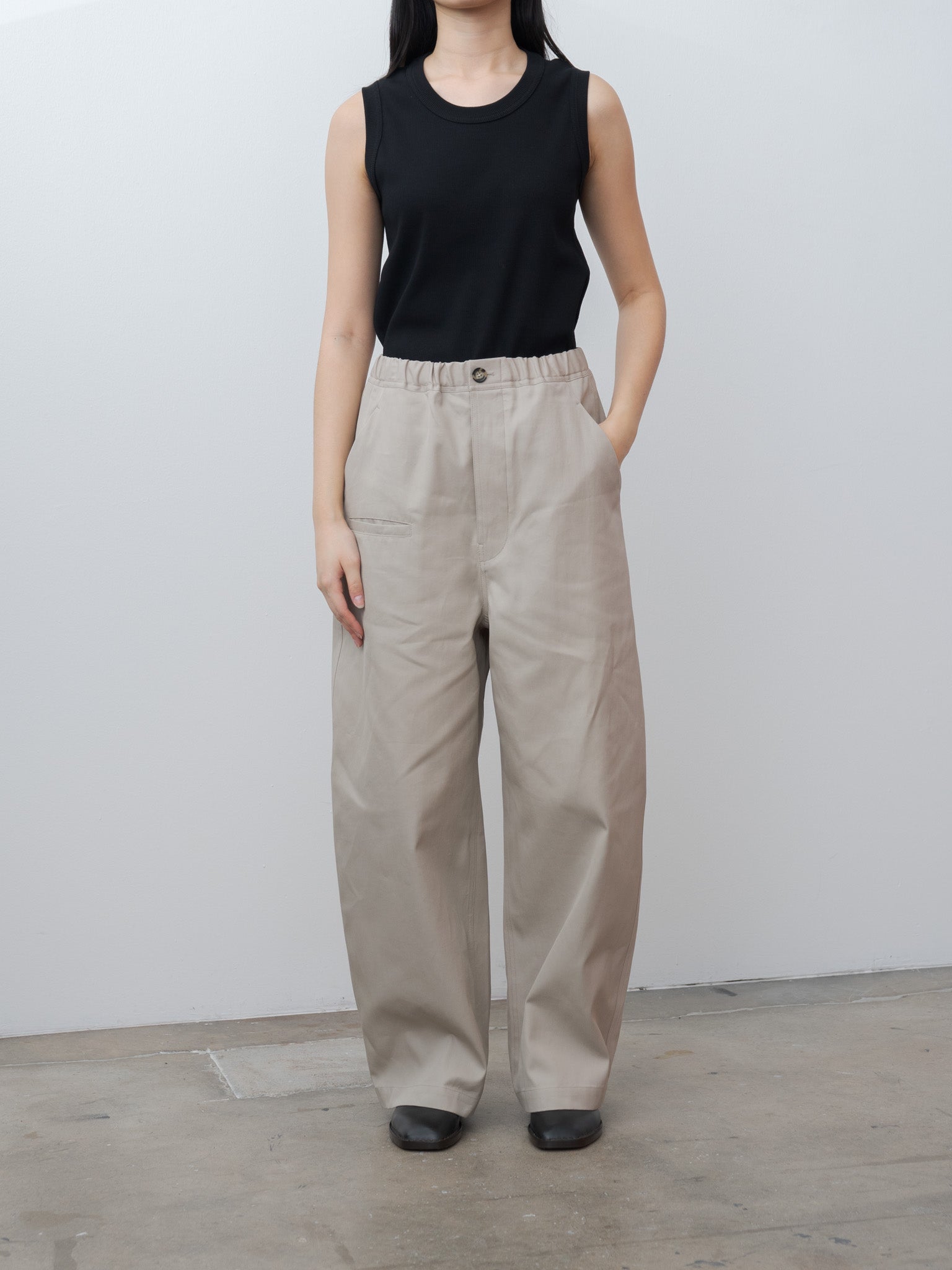 Namu Shop - Sofie D'Hoore Pushkin Trouser - Stone
