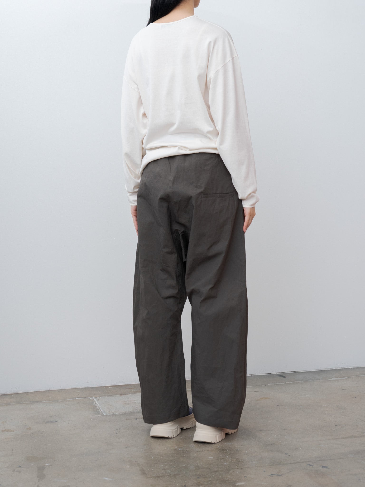 Namu Shop - Lemaire LS Relaxed Tee - Chalk