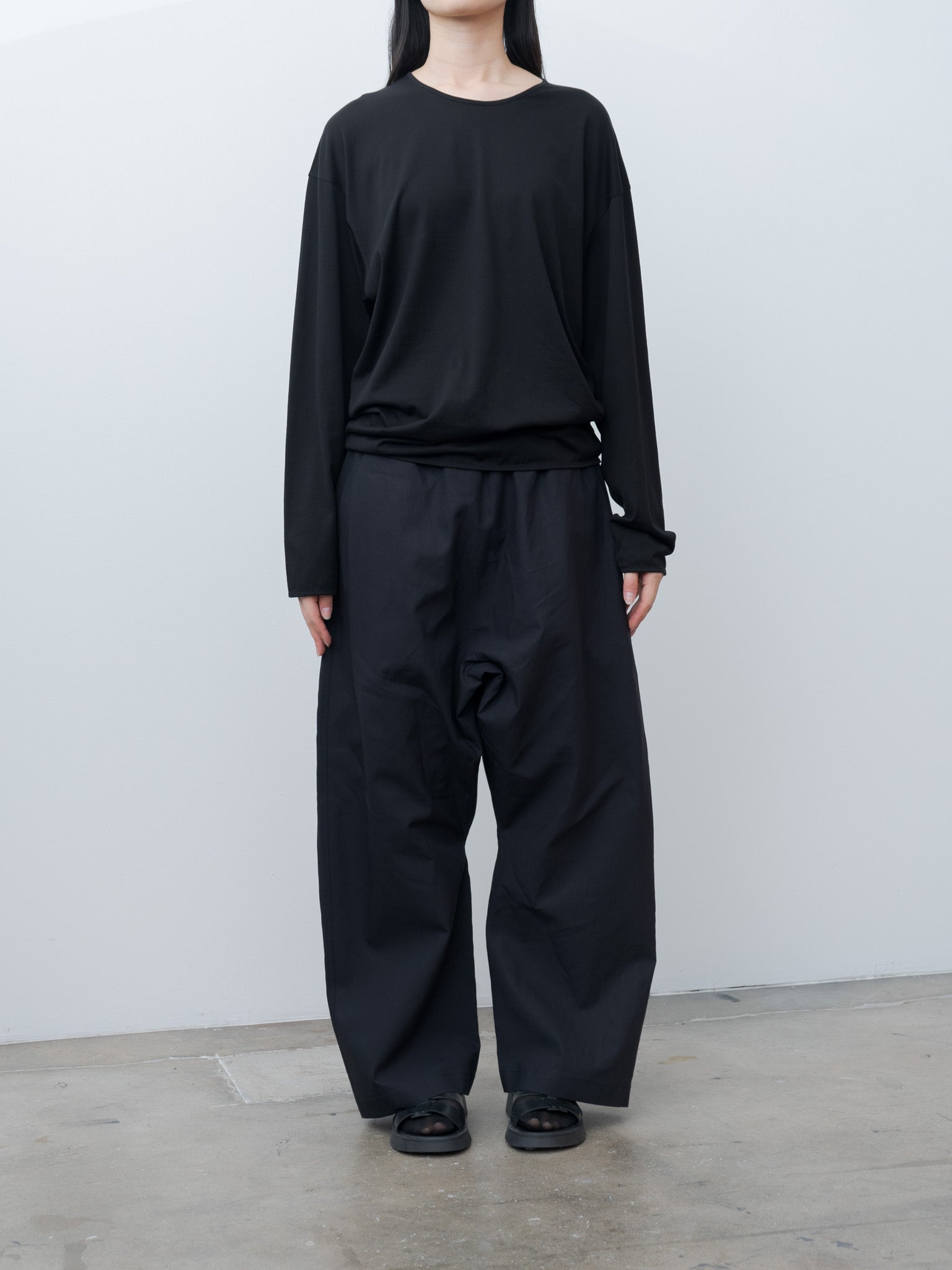Namu Shop - Lemaire LS Relaxed Tee - Black