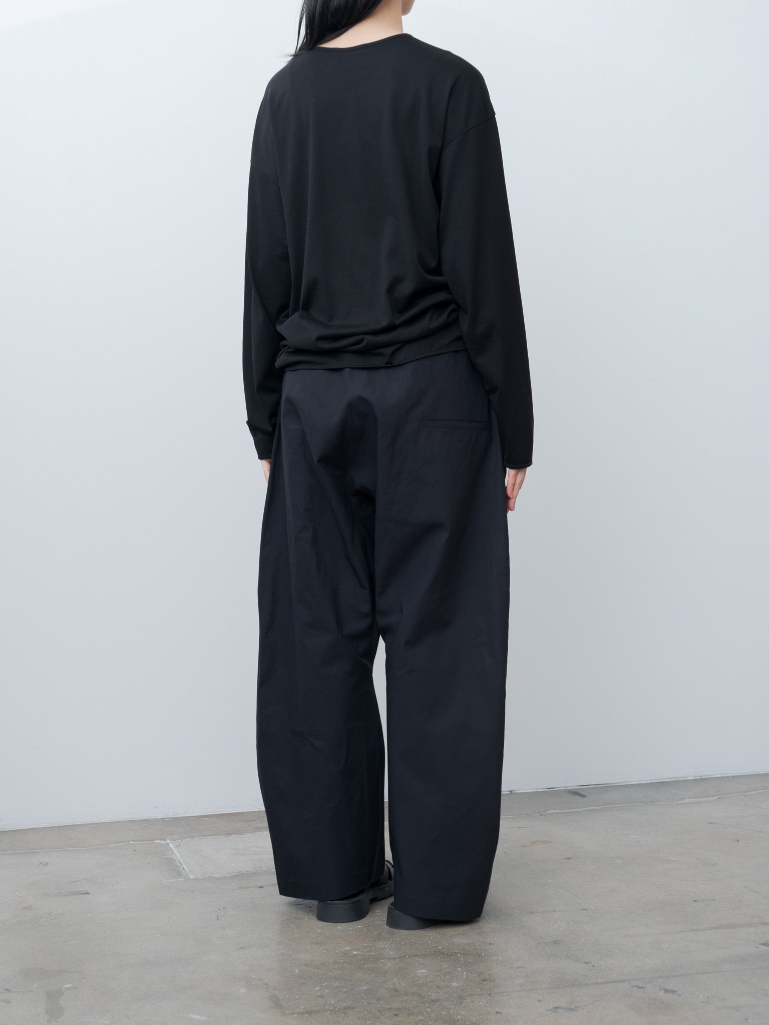 Namu Shop - Lemaire LS Relaxed Tee - Black