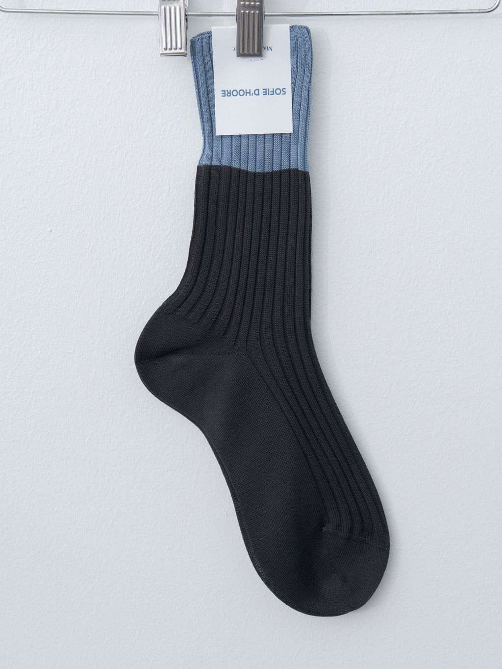 Namu Shop - Sofie D'Hoore Four Socks - Steel Blue/Shadow