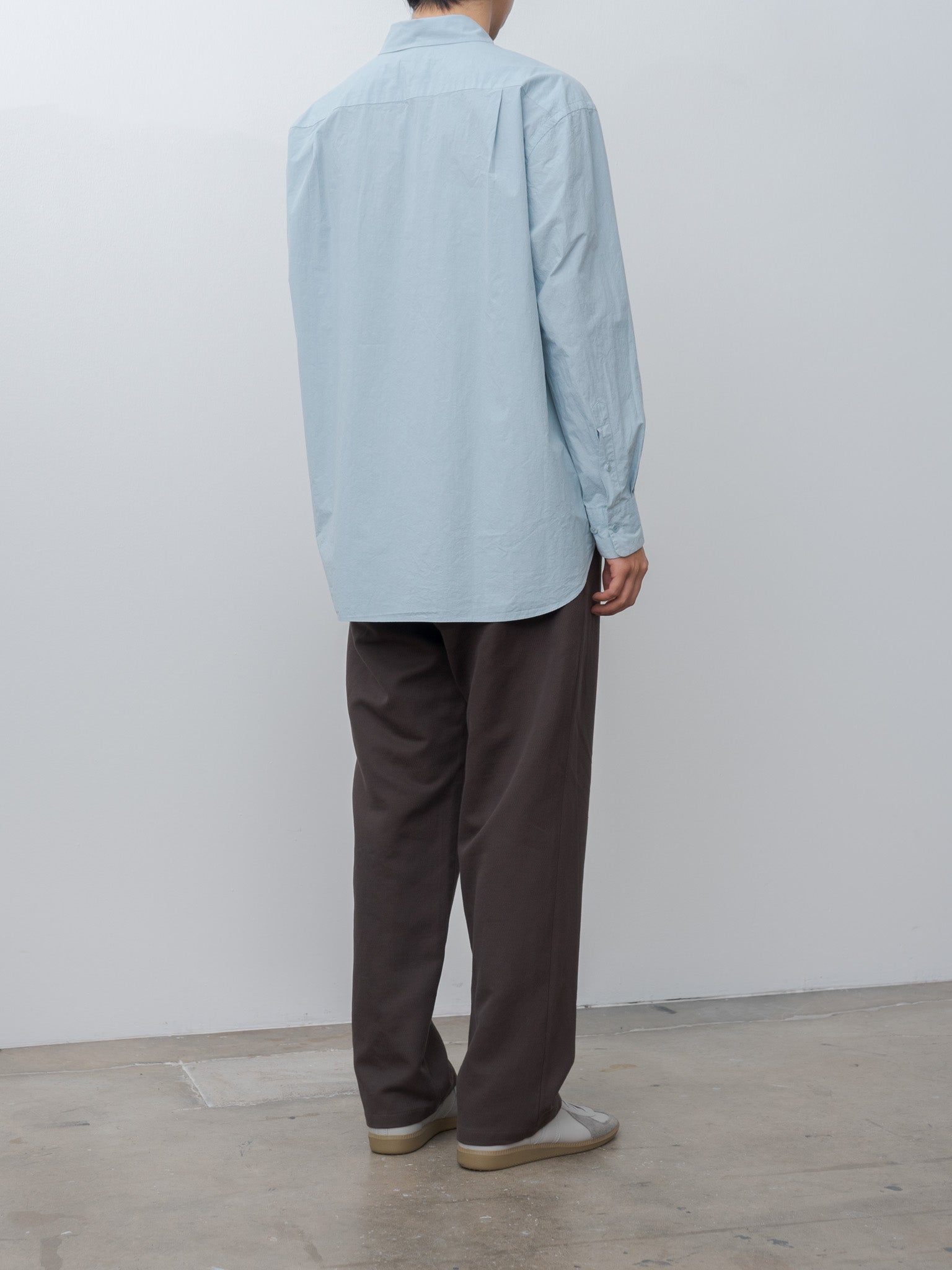 Namu Shop - Yoko Sakamoto Regular Collar Shirt - Sky Blue