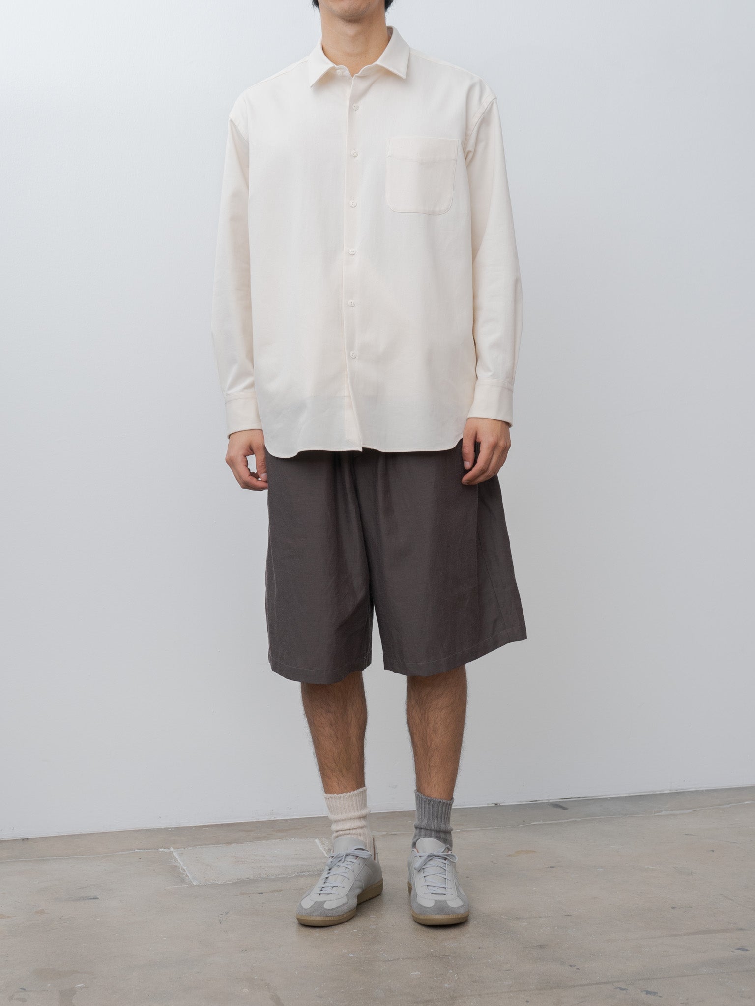 Namu Shop - Yoko Sakamoto Regular Collar Shirt - Ecru