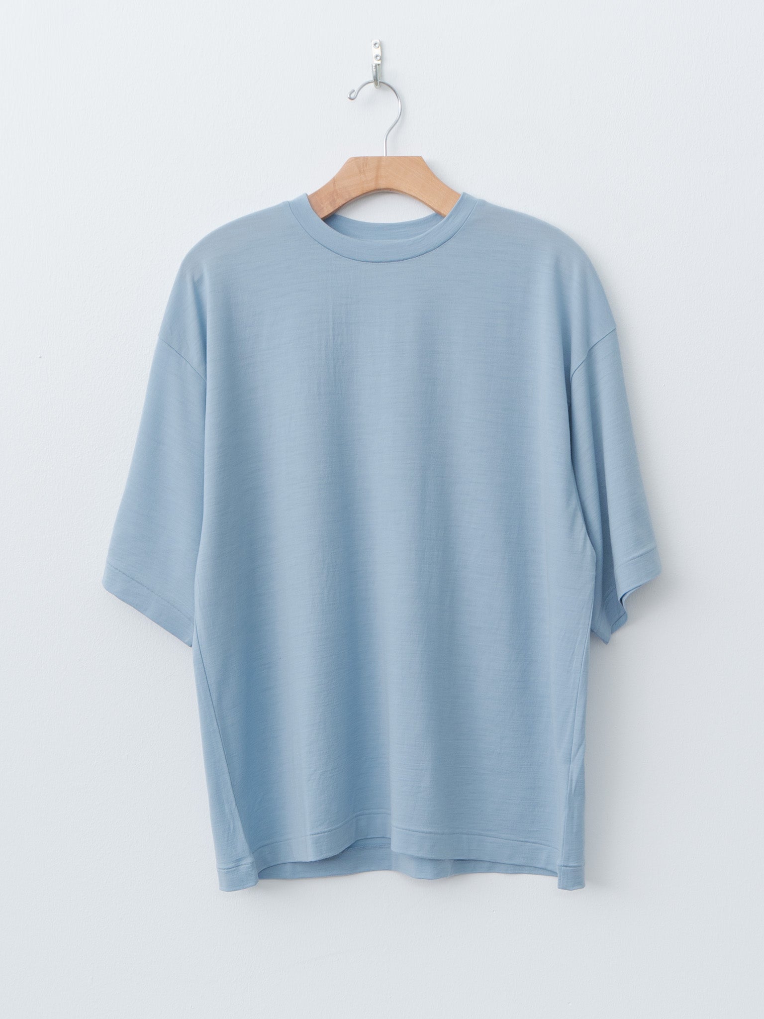 Namu Shop - Kaptain Sunshine Super Soft Merino Tenjiku Half Sleeve Tee - Cloud Blue