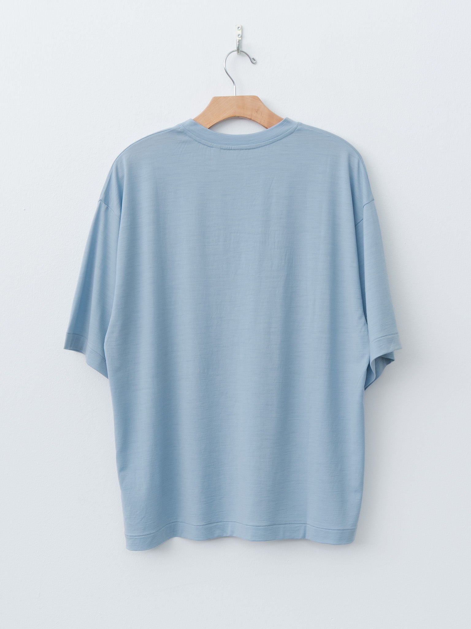 Namu Shop - Kaptain Sunshine Super Soft Merino Tenjiku Half Sleeve Tee - Cloud Blue