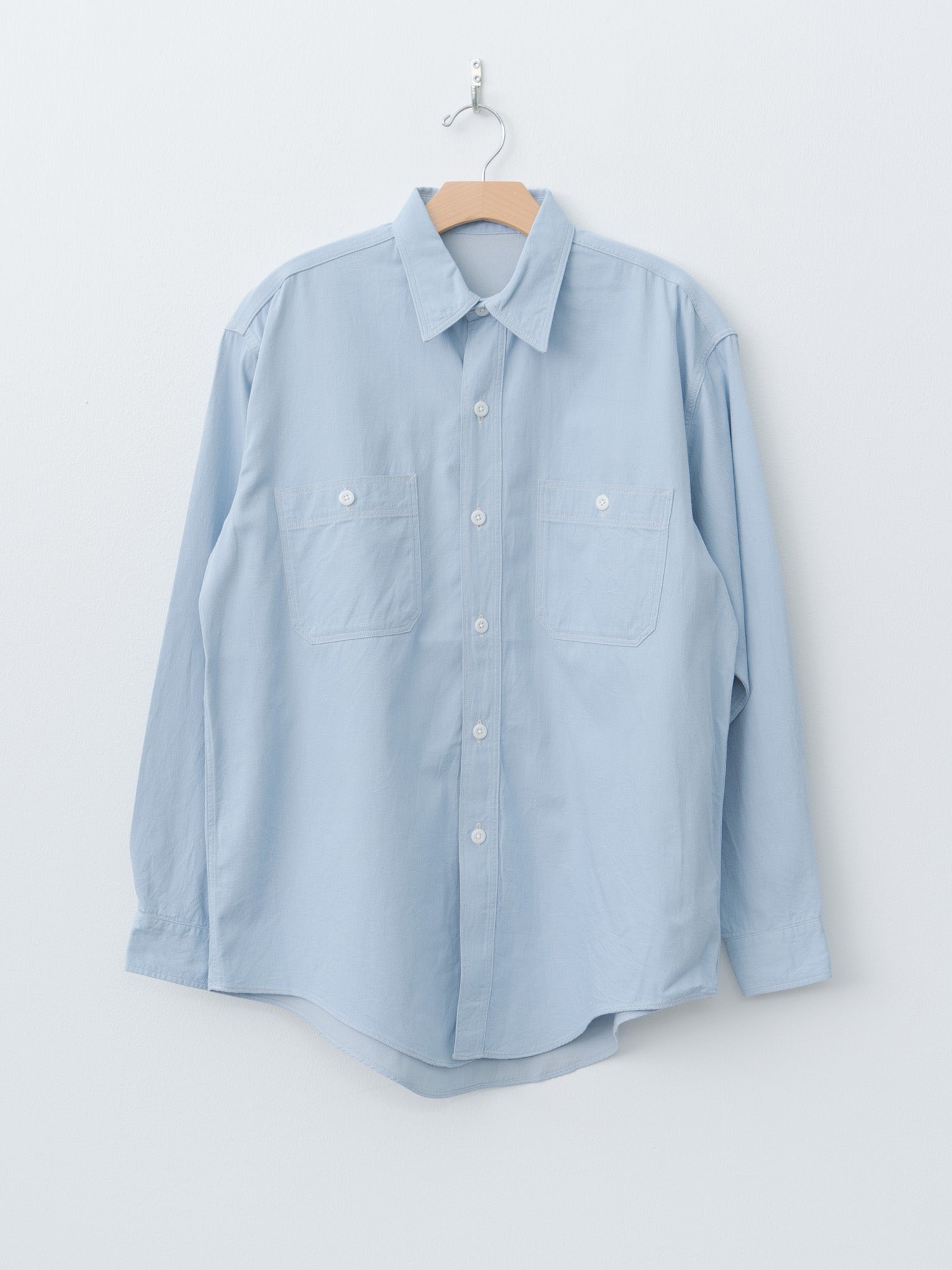 Namu Shop - Kaptain Sunshine Work Shirt - Light Indigo Blue