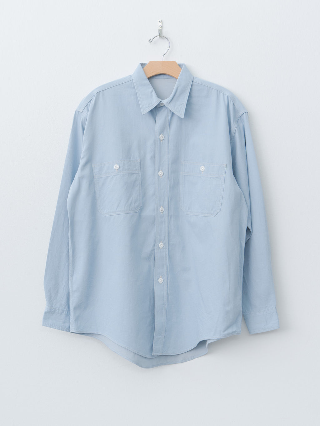Namu Shop - Kaptain Sunshine Work Shirt - Light Indigo Blue