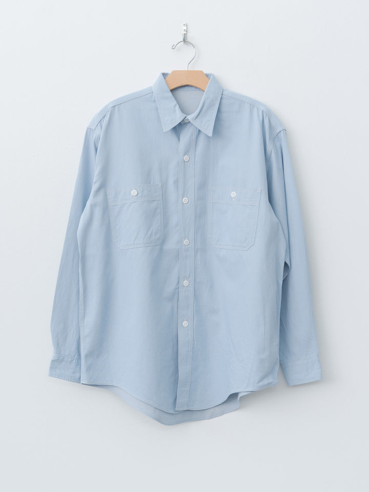 Namu Shop - Kaptain Sunshine Work Shirt - Light Indigo Blue