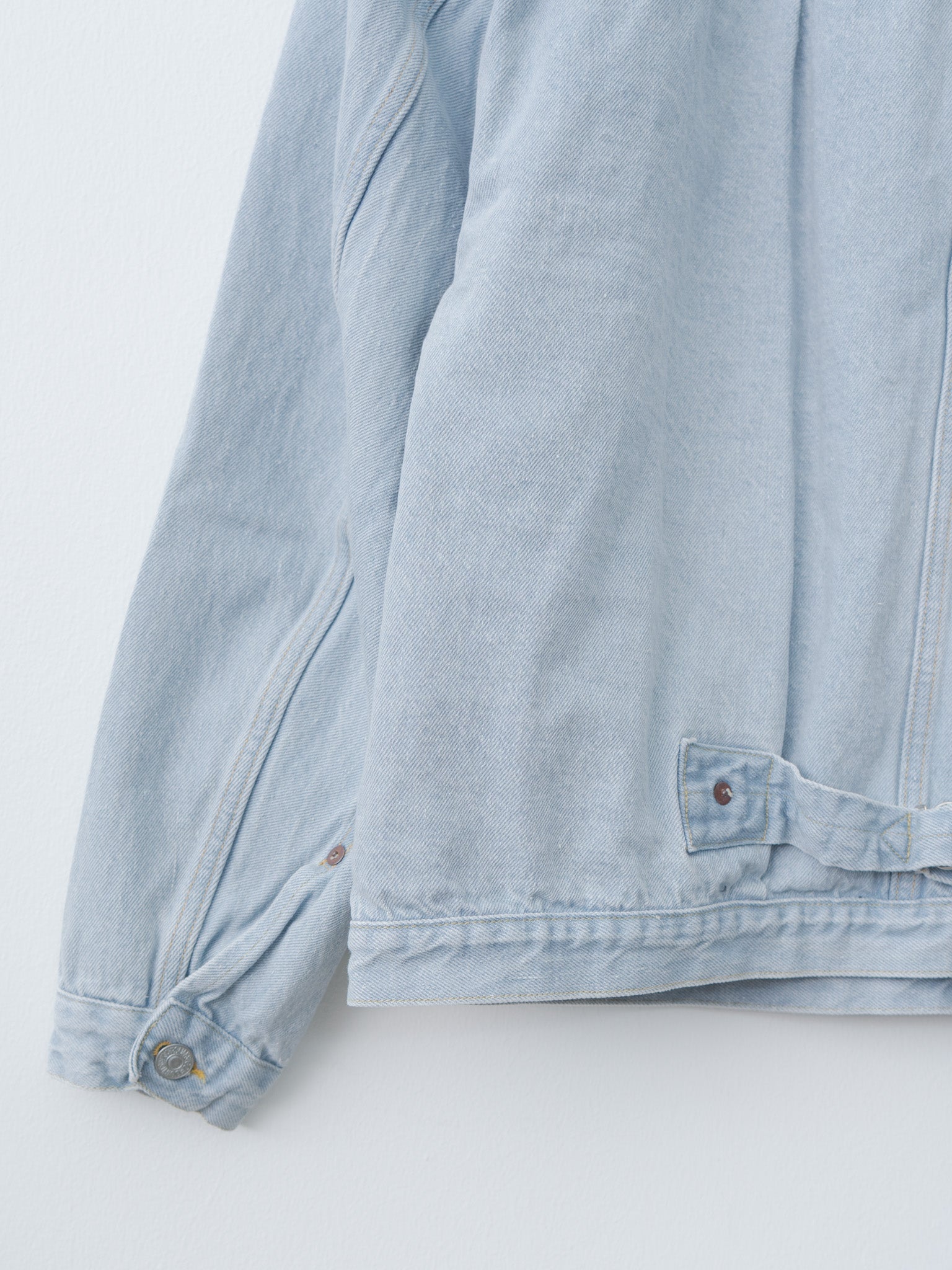 Namu Shop - Kaptain Sunshine Denim Trucker 1P Jacket - Indigo Ice Wash