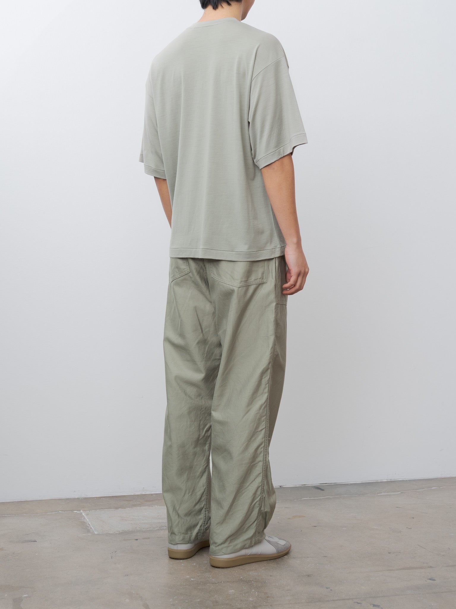 Namu Shop - Kaptain Sunshine Super Soft Merino Tenjiku Half Sleeve Tee - Misty Green