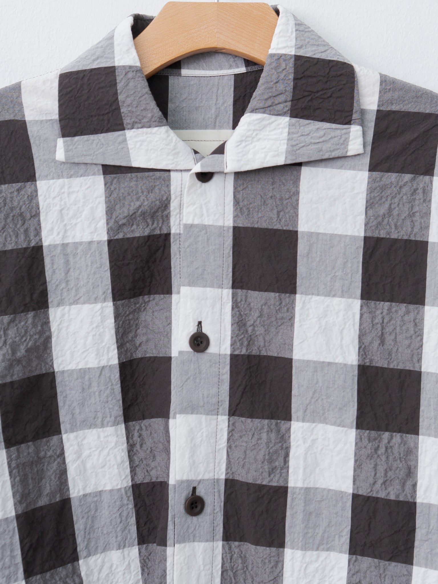 Namu Shop - Toogood The Camper Shirt - Tablecloth Gingham Coffee