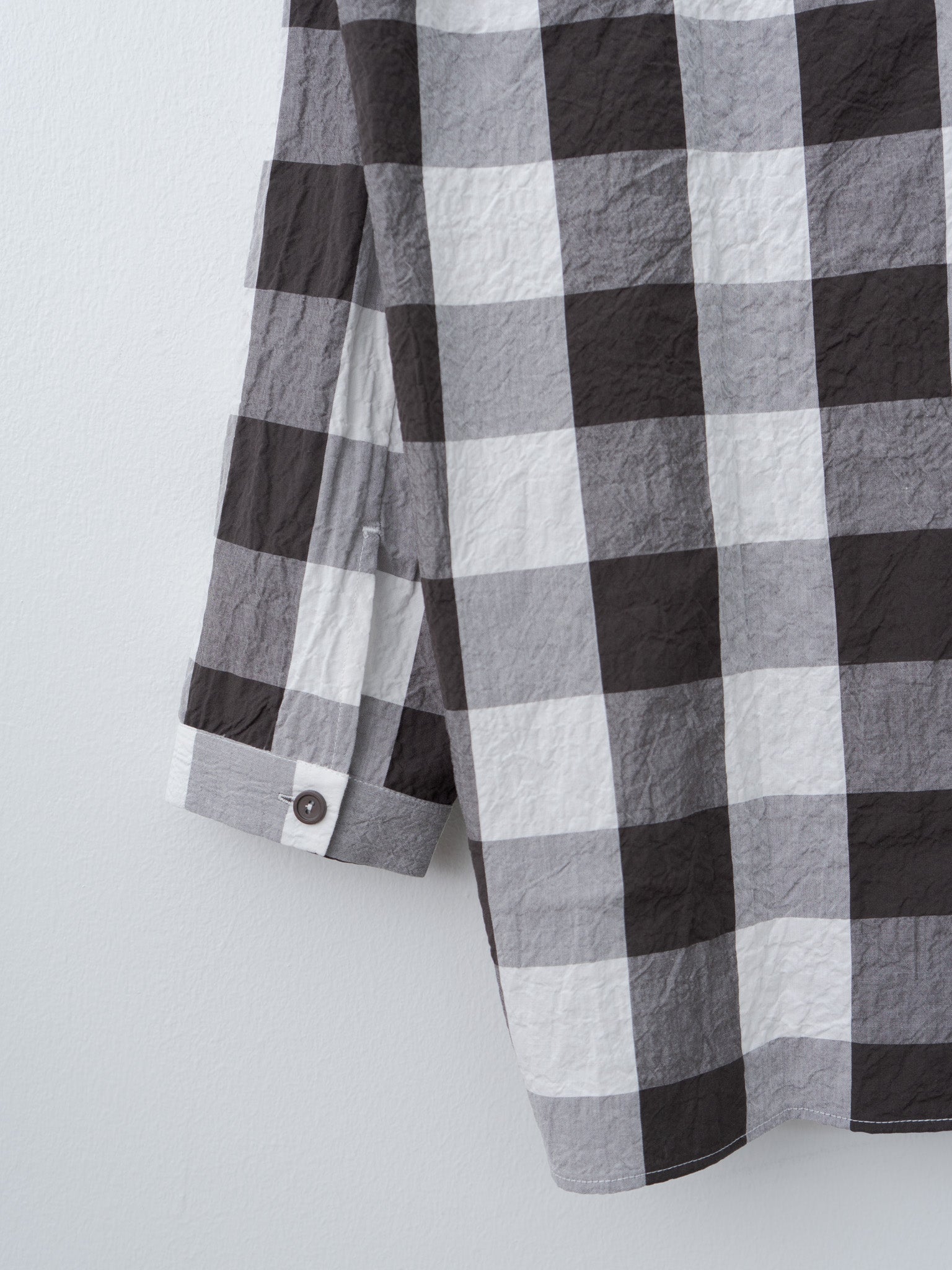 Namu Shop - Toogood The Draughtsman Shirt - Tablecloth Gingham Coffee