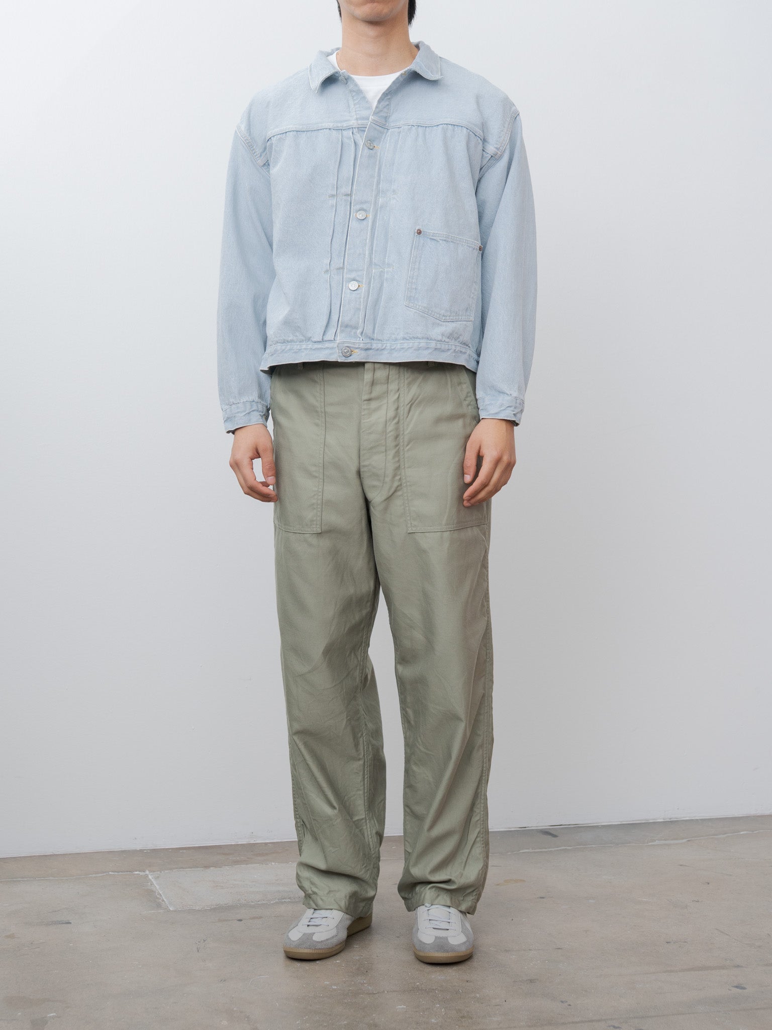 Namu Shop - Kaptain Sunshine Denim Trucker 1P Jacket - Indigo Ice Wash