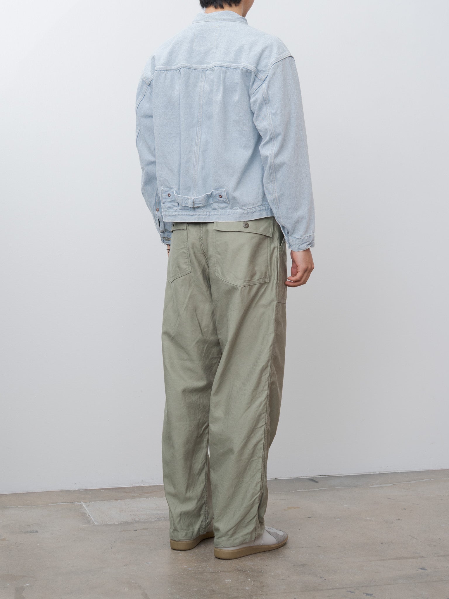 Namu Shop - Kaptain Sunshine Denim Trucker 1P Jacket - Indigo Ice Wash