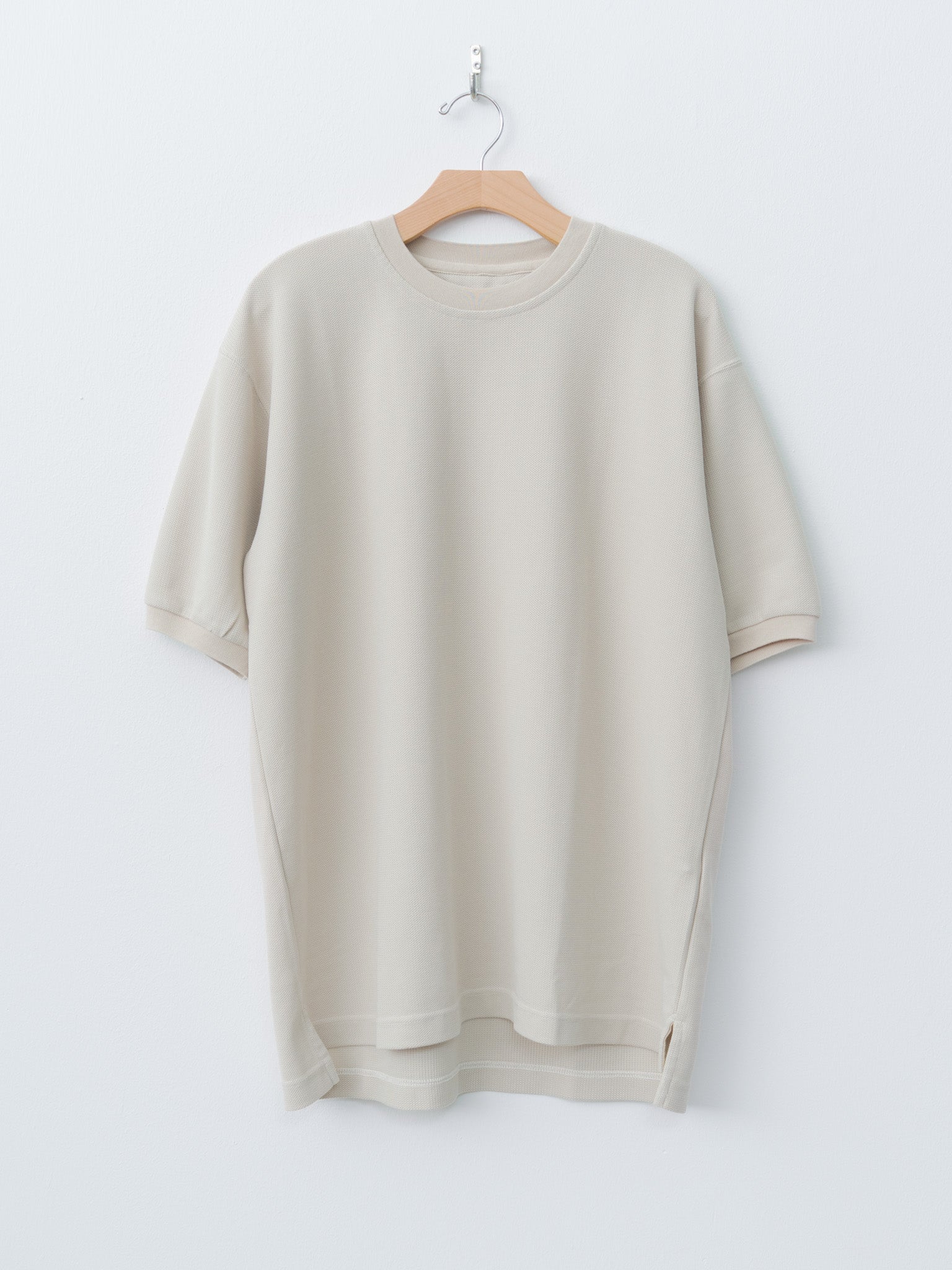 Namu Shop - ts(s) Cotton Poly Dry Jersey Big T-shirt - Ecru