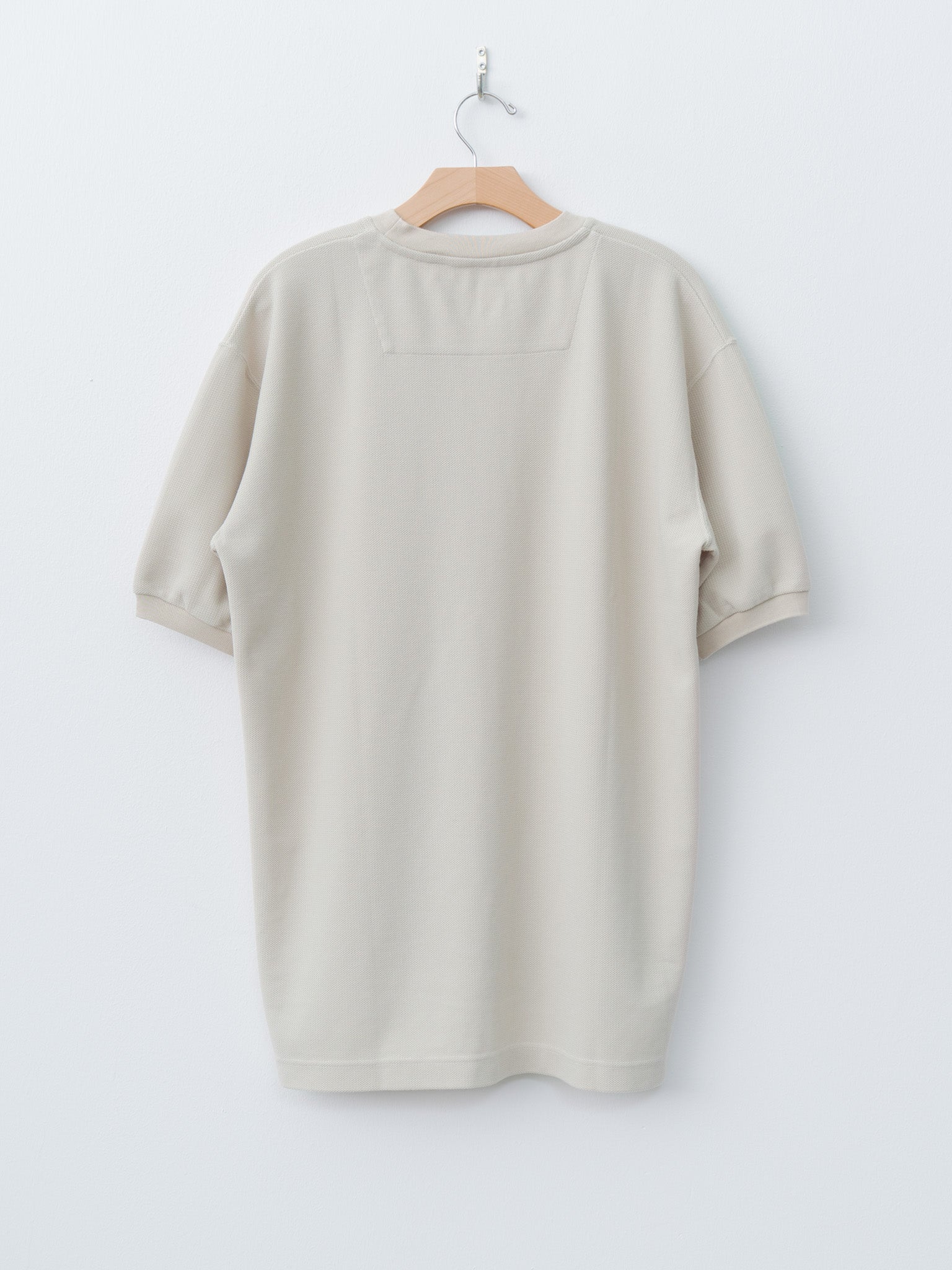 Namu Shop - ts(s) Cotton Poly Dry Jersey Big T-shirt - Ecru