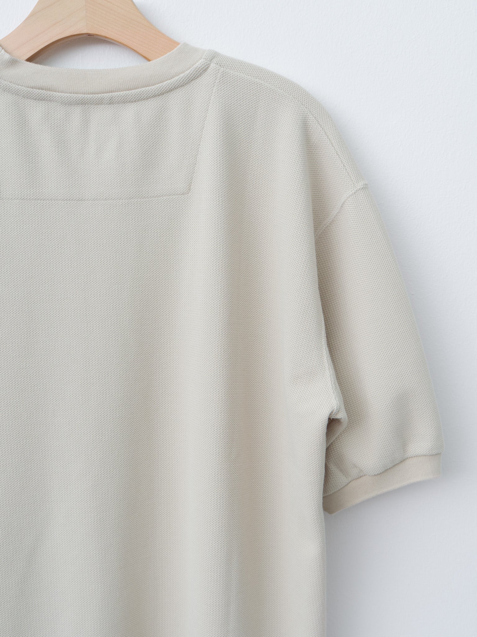 Namu Shop - ts(s) Cotton Poly Dry Jersey Big T-shirt - Ecru
