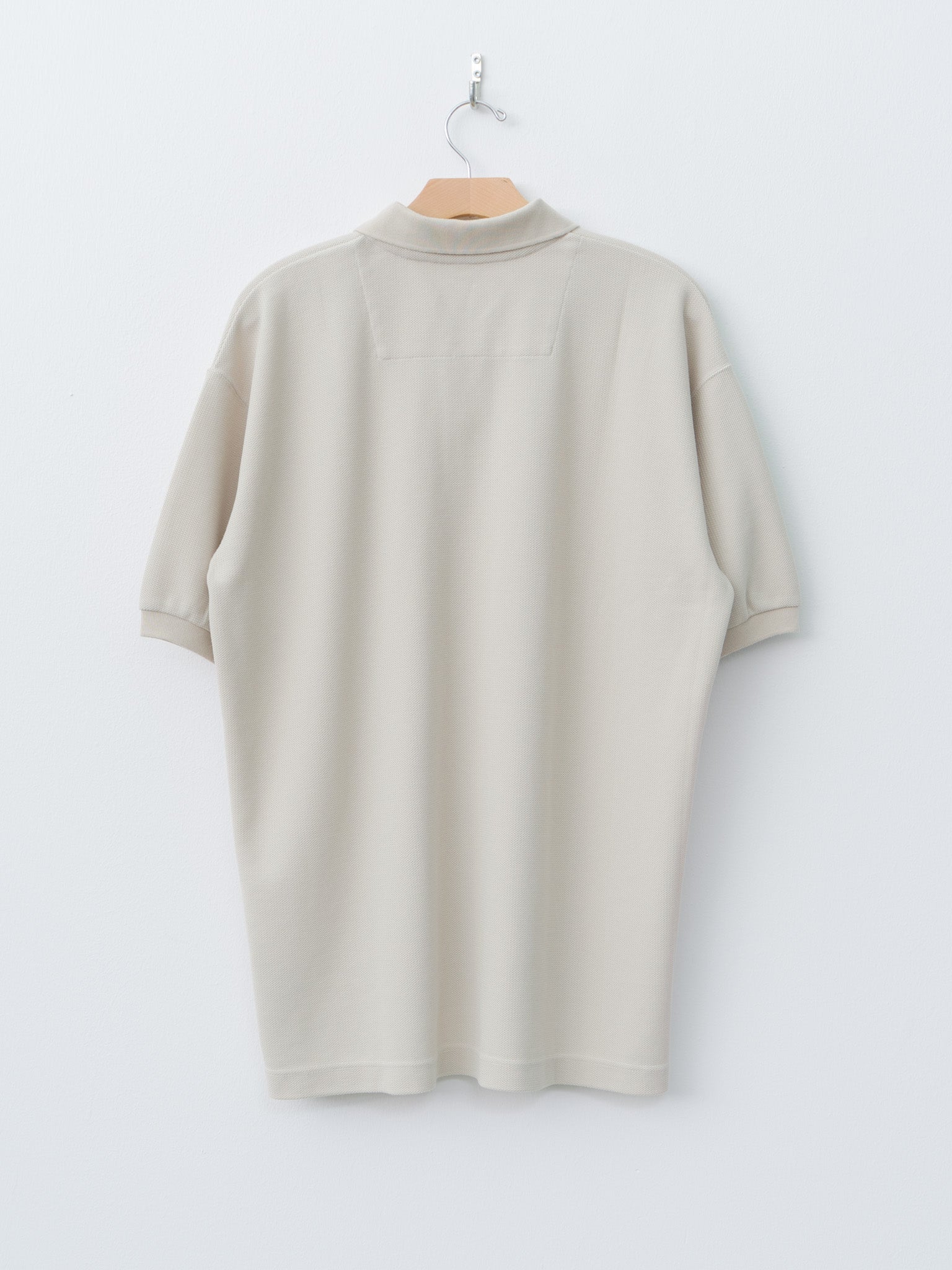 Namu Shop - ts(s) Cotton Poly Dry Jersey Big Polo Shirt - Ecru